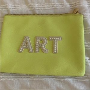 Stoney clover flat pouch in lime